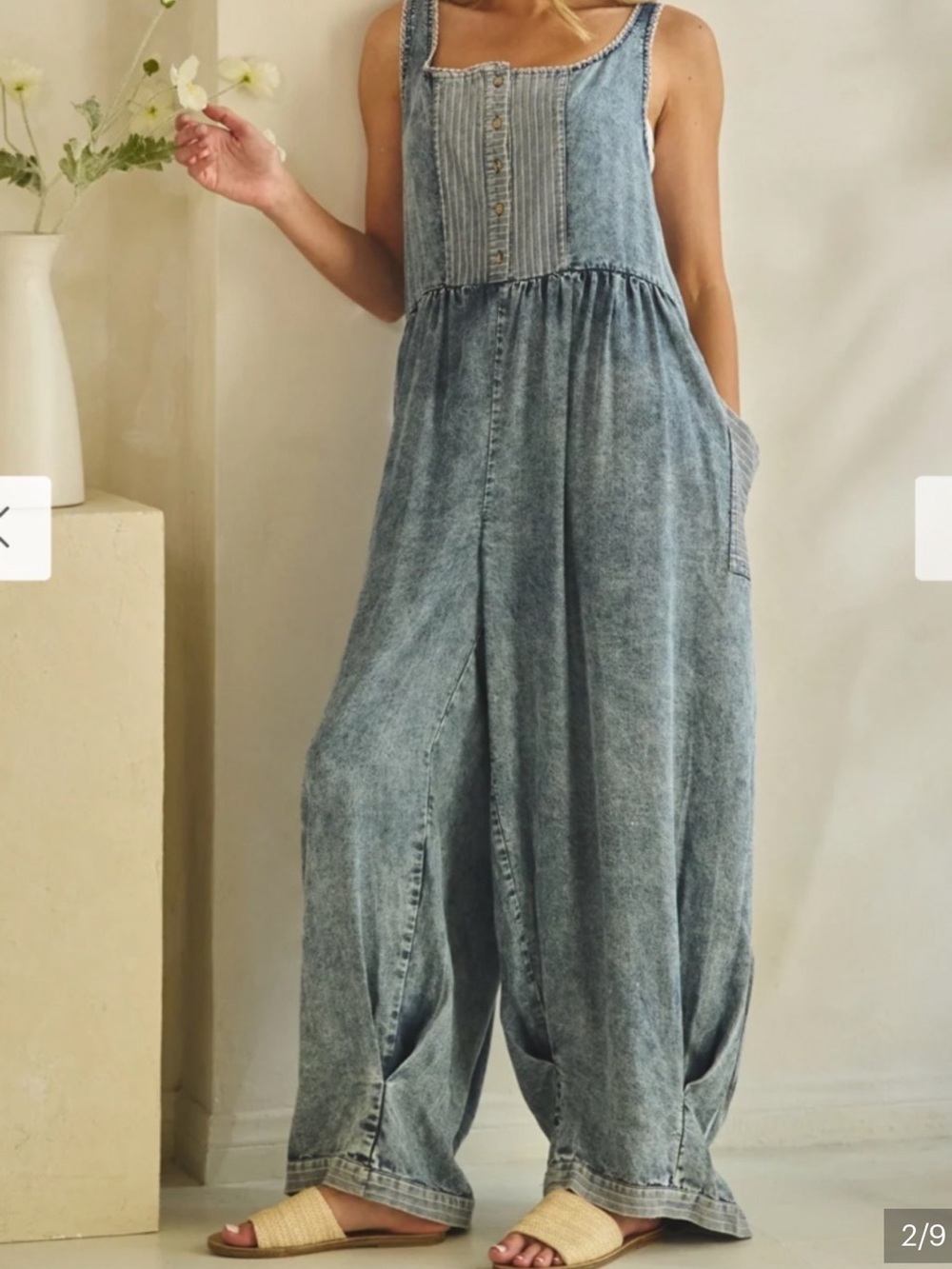 OLI & HALI “MALIBU” ROMPER in Tencel NWT sz L - Picture 4 of 5